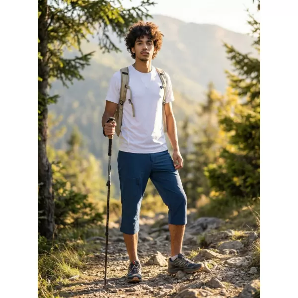  Moške kapri hlače ALPINE PRO WEDER 2 MODRO KRILO TEAL 