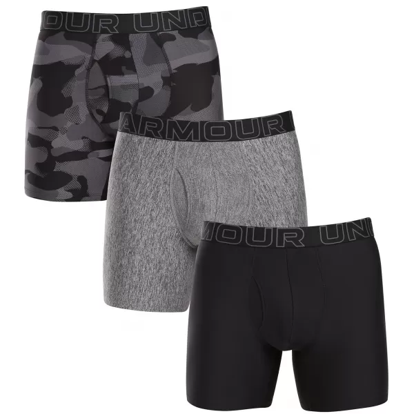  Moške boksarice UNDER ARMOUR M UA PERF TECH NOV 6IN - 3PK 1383879-001 ČRNA 