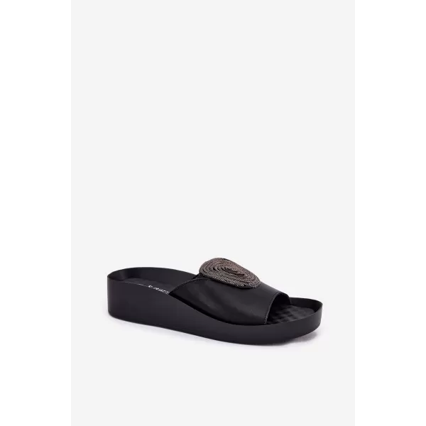  Ženski copati S.BARSKI KV51-028 ČRNA 