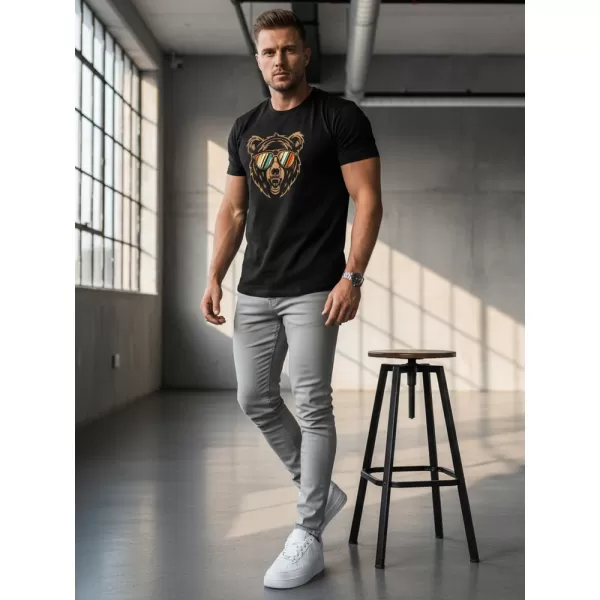  Moška majica s kratkimi rokavi DSTREET NX041R ČRNA 