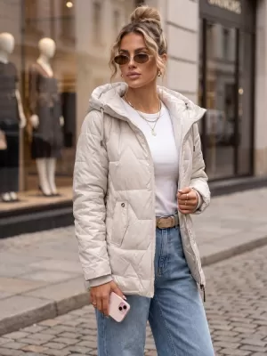 Ženska jakna DSTREET TY5798 SVETLO SIVA