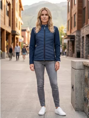 Ženska hibridna jakna MALFINI PREMIUM CROSS 556 MORNARSKO MODRA
