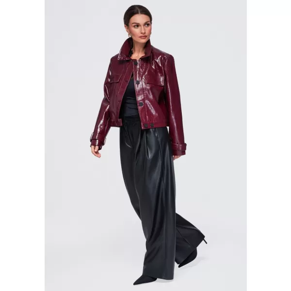  Ženska jakna OMBRE OW-JAFL-0145 BORDO 