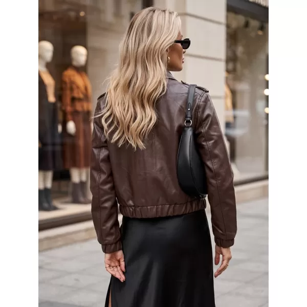  Ženska jakna DSTREET TY5872 RJAVA 