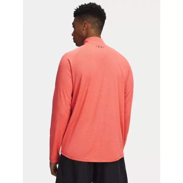  Moška majica s kratkimi rokavi UNDER ARMOUR TECH TEXTURED 1/2 ZIP 1382797-690 RDEČA 