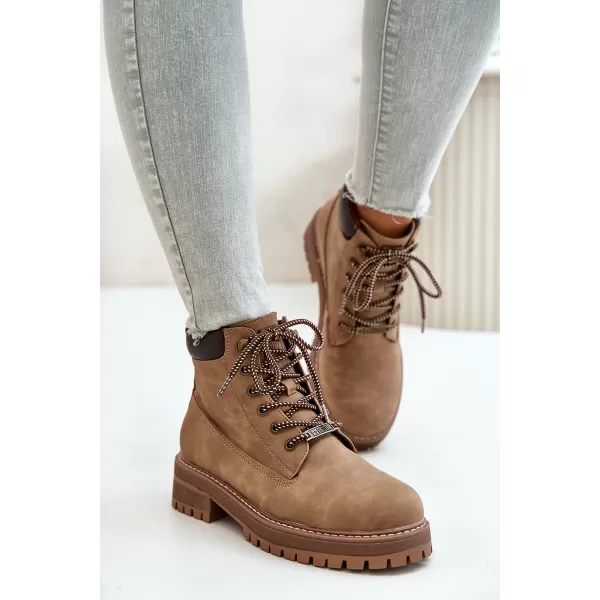  Ženski škornji BIG STAR SHOES OO274A289 RJAVA/BEŽ 