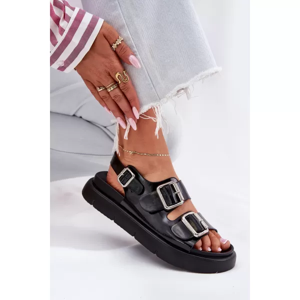  Ženske sandale BIG STAR SHOES RR274662 ČRNA 