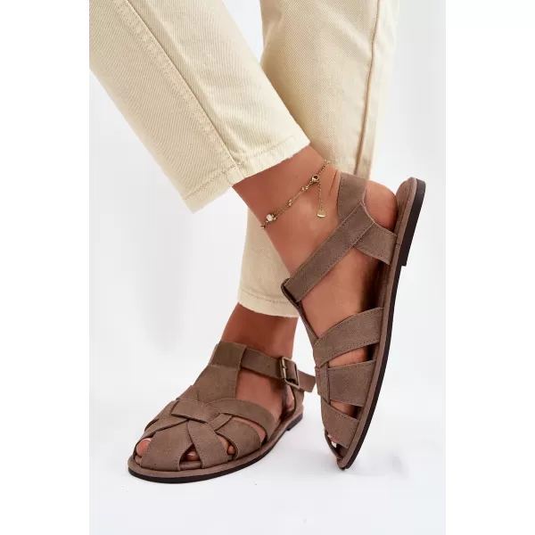  Ženske sandale BIG STAR SHOES TT274250 BEŽ 