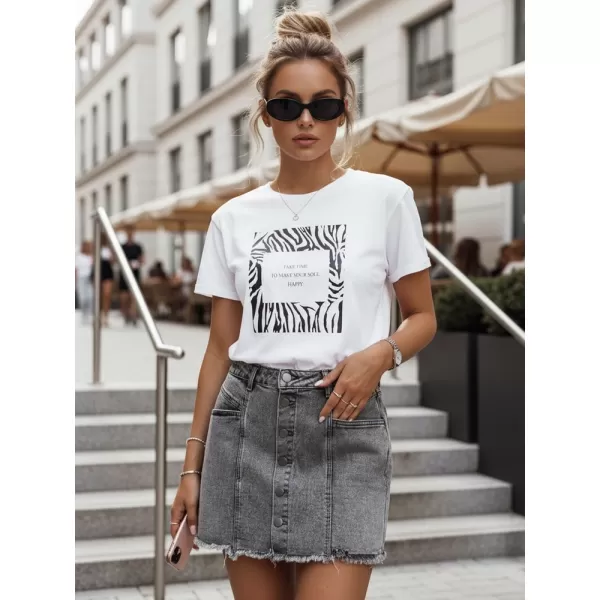  Ženska majica s kratkimi rokavi DSTREET RY2499 BELA 