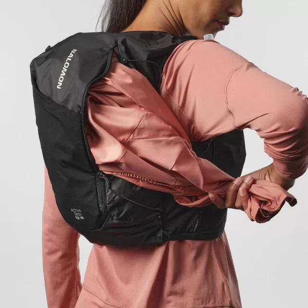  Ženski nahrbtnik SALOMON ACTIVE SKIN 12 LC2178600 ČRNA/KOVINSKA 