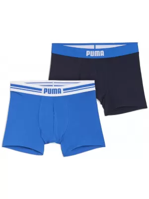 Moške boksarice PUMA MEN EVERYDAY PLACED LOGO BOXER 2P 93847603 MODRA KOMBINACIJA