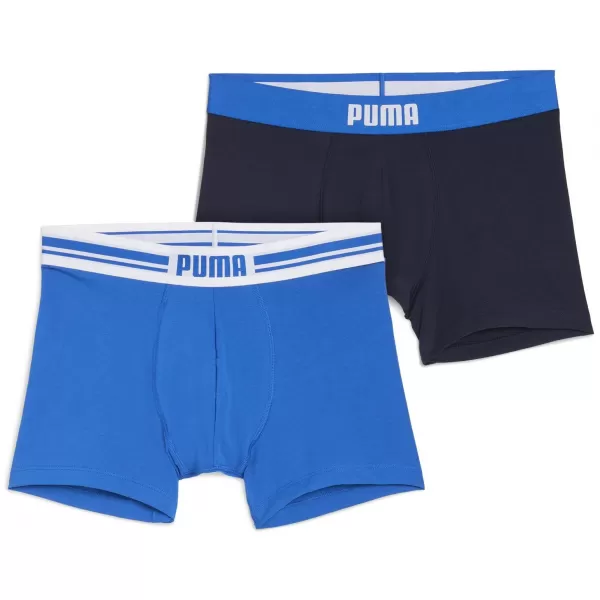  Moške boksarice PUMA MEN EVERYDAY PLACED LOGO BOXER 2P 93847603 MODRA KOMBINACIJA 