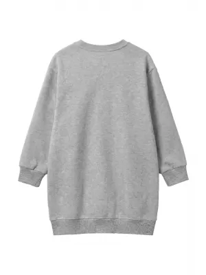 Puloverska obleka za deklico URBAN CLASSICS UCK8565-03061 HEATHER SIVA