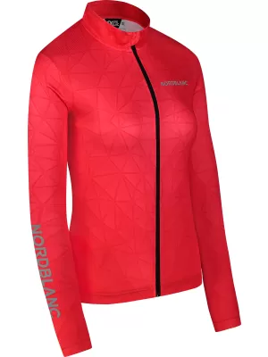 Ženski kolesarski dres NORDBLANC VELOFLOW NBSLF8105 RDEČA