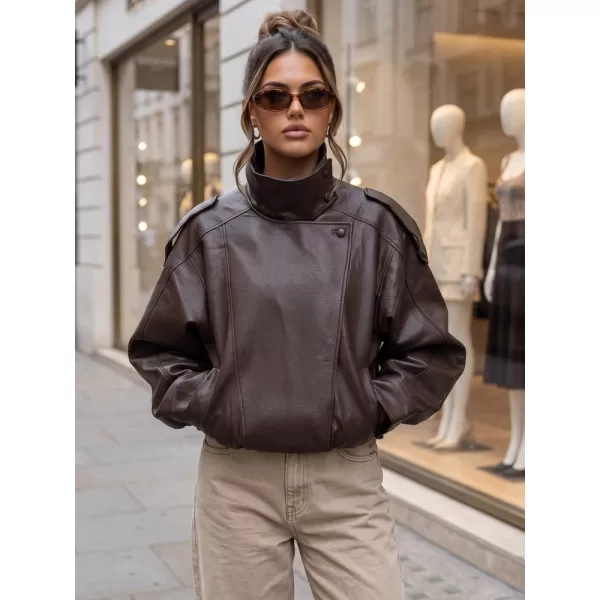  Ženska jakna DSTREET TY5961 RJAVA 