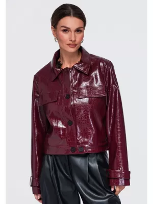 Ženska jakna OMBRE OW-JAFL-0145 BORDO