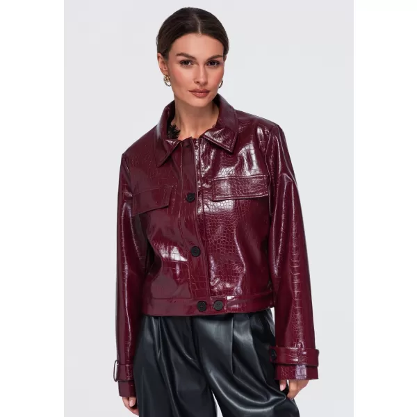  Ženska jakna OMBRE OW-JAFL-0145 BORDO 