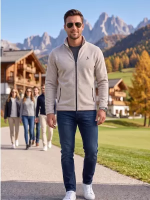 Moški pulover iz flisa ALTISPORT ALM002852 SREBRNI POUDARKI