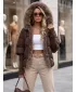 Ženska jakna DSTREET TY5989 RJAVA