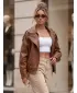 Ženska jakna DSTREET TY6065 RJAVA