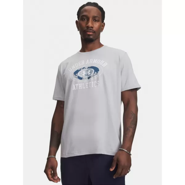  Moška majica s kratkimi rokavi UNDER ARMOUR M 60/40S ARMOR GLOBE SS 6009261-011 SIVA 