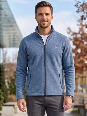Moški pulover iz flisa ALTISPORT ALM002852 TEMNI DENIM POUDARKI