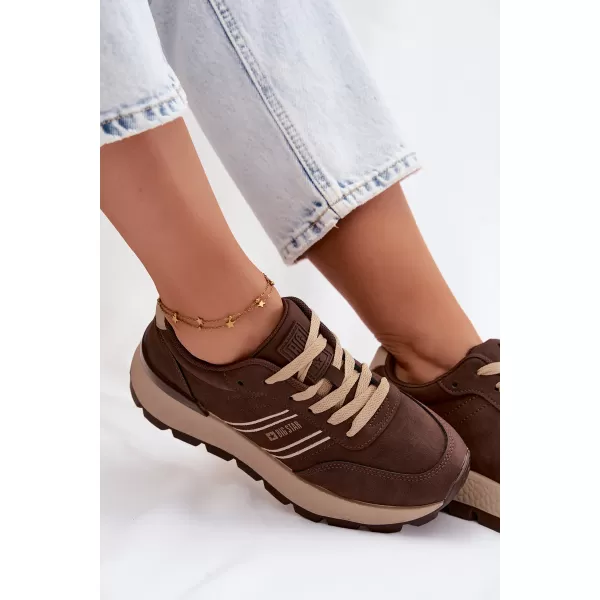  Ženske superge BIG STAR SHOES UU274040 RJAVA/BEŽ 