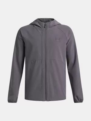 Fantovska jakna UNDER ARMOUR UA VIBE WOVEN WINDBREAKER 6009836-025 SIVA