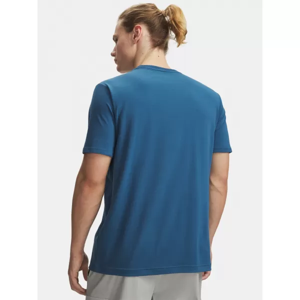  Moška majica s kratkimi rokavi UNDER ARMOUR M 60/40S ARMOR GLOBE SS 6009261-498 MODRA 