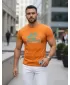 Moška majica s kratkimi rokavi DSTREET NX5020R ORANŽNA