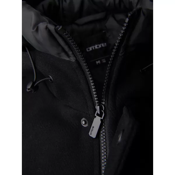  Moška parka OMBRE OM-COWC-0161 ČRNA 