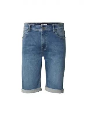 Moške kratke hlače URBAN CLASSICS TB8457 SREDNJE TEMNO MODRO OPRANO