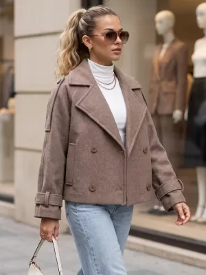 Ženski plašč DSTREET NY0793 BEŽ
