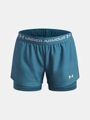 Dekliške kratke hlače UNDER ARMOUR TECH PLAY UP 2N1 SHORT 6004985-466 MODRA