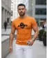 Moška majica s kratkimi rokavi DSTREET NX5019R-OR ORANŽNA