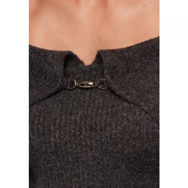  Ženski pulover OMBRE OW-SW-E0011 RJAVA 