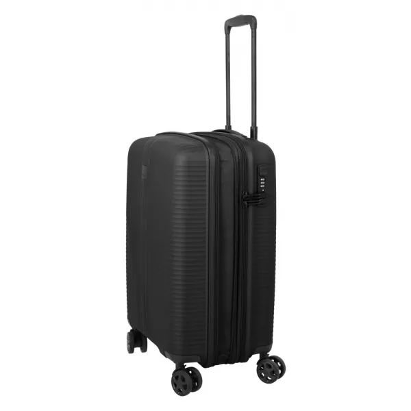  Kovček TRAVELITE AIR STRIPE 4W S EXP ČRNA 