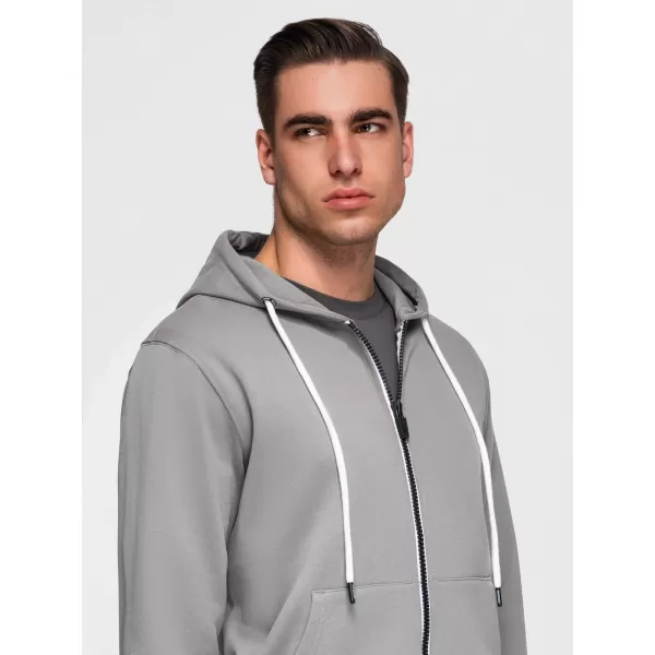  Moški pulover OMBRE OM-SSBZ-0272 SIVA 