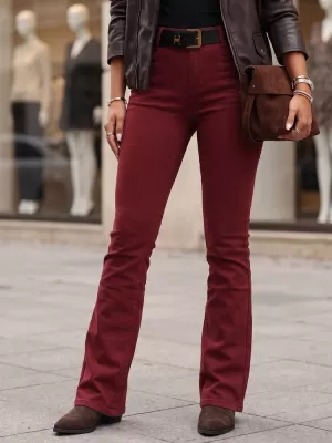 Ženske hlače DSTREET UY3111 KLARET