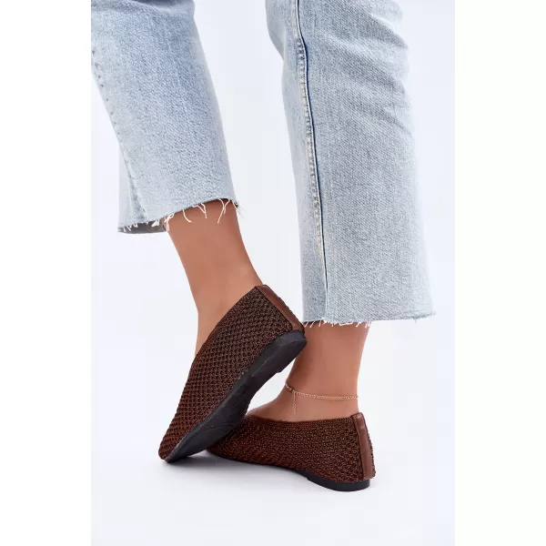  Ženske balerinke BOTO CH956 KAKI 