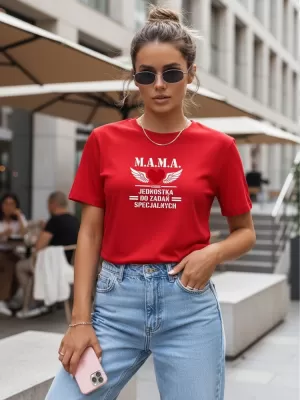 Ženska majica s kratkimi rokavi DSTREET NX5026RY-RD RDEČA
