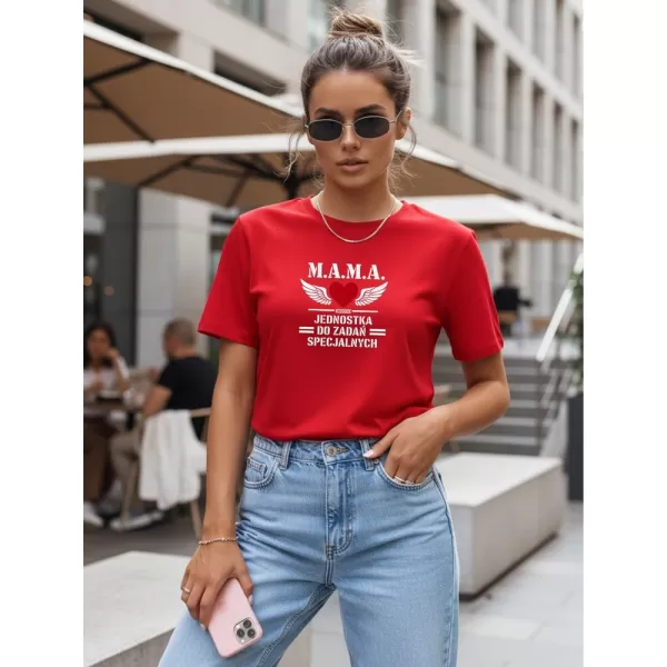  Ženska majica s kratkimi rokavi DSTREET NX5026RY-RD RDEČA 
