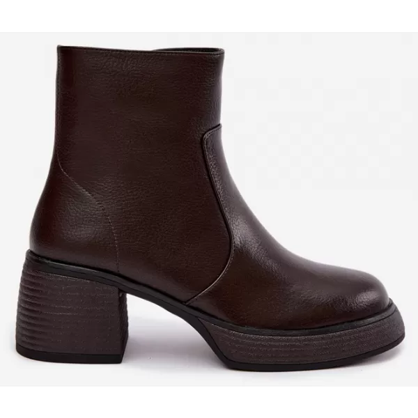 Ženski gležnjarji D&A CR62-3369 TEMNO RJAVA 