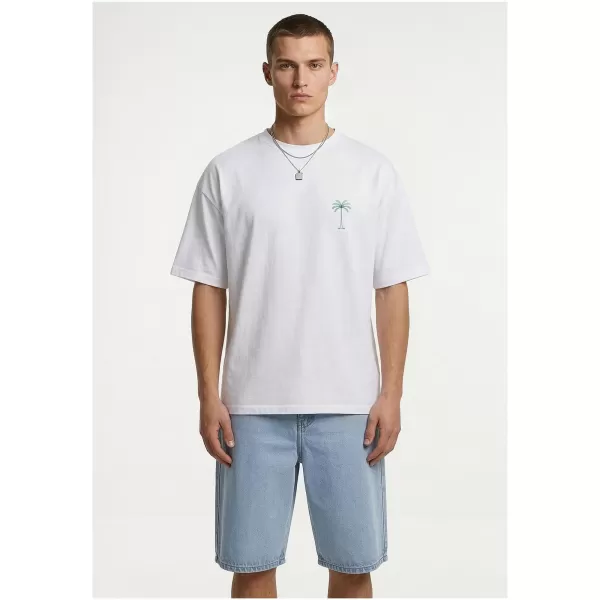  Moška majica s kratkimi rokavi URBAN CLASSICS TB8756 BELA 