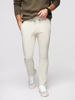 Moške trenirke OMBRE OM-PABS-0304 KREMA