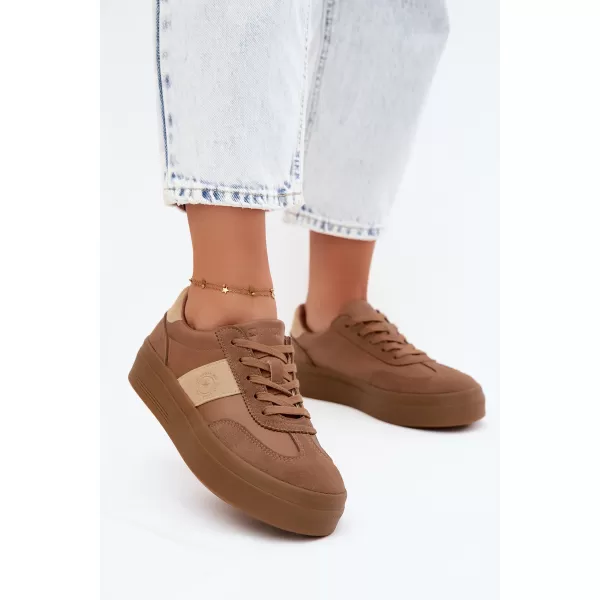  Ženske superge BIG STAR SHOES UU274015 RJAVA/BEŽ 