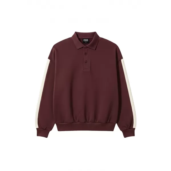  Moška majica s kratkimi rokavi z ovratnikom URBAN CLASSICS TB8595-01151 ČEŠNJA 