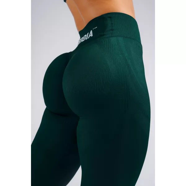  Ekstra push-up pajkice z visokim pasom NEBBIA PRIMAL 850 TEMNO ZELENA 