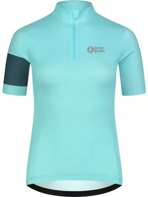 Ženski kolesarski dres NORDBLANC ENTHUSIAST NBSLF8084 MODRA