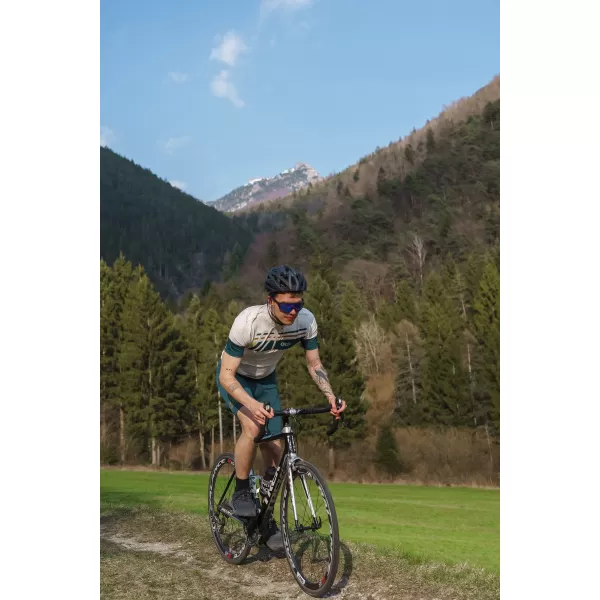  Moški kolesarski dres NORDBLANC STEER NBSMF8080 BEŽ 